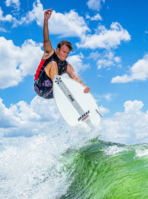 Action Shot 2 | 2025 Phase 5 Aku Wakesurf Board | Wakesports Unlimited