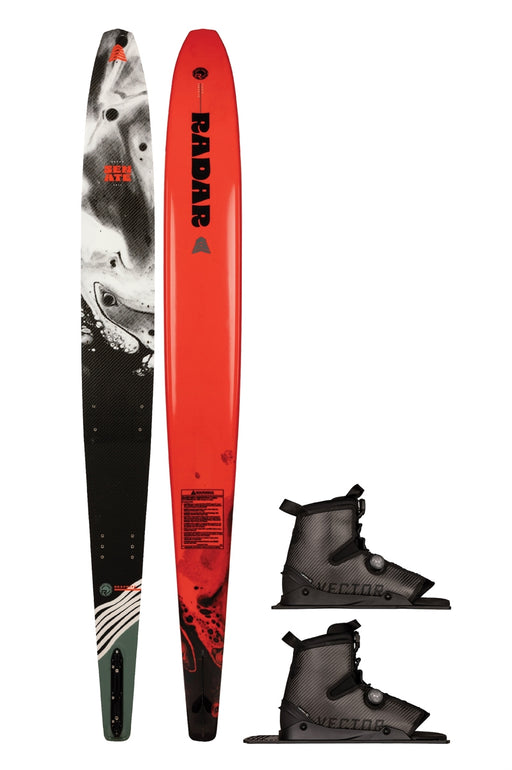 Radar Senate Graphite w/Double Carbitex Vector Boa Waterski Package|Wakesports Unlimited