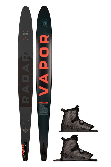 Radar Vapor Graphite w/ Double Carbitex Vector Boa Waterski Package 2025