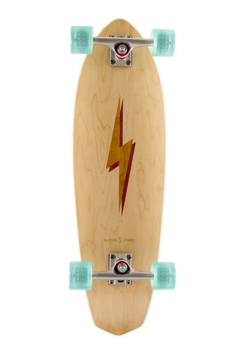 2023 Sanford Shapes Bolt: Koa Complete Cruiser Skateboard 32.25" - Wakesports Unlimited