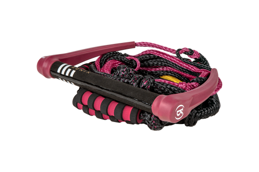 Ronix Silicone Wakesurf Rope & Handle - Merlot | Wakesports Unlimited