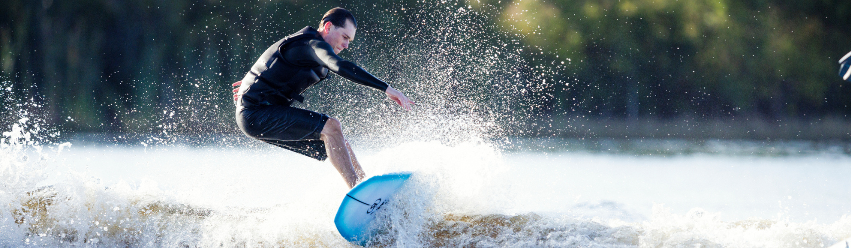 Man riding one of the best wakesurf boards of 2025