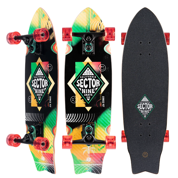 2023 Sector 9 Wavepark Party Cruiser Skateboard - Wakesports Unlimited