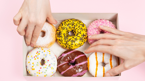 Stay away from sugary snacks or drinks to avoid bad breath at work